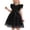 Black, variant on ITSAME Dress for Girls, Ruffled Sleeveless Crewneck Cute Bow Summer Fashion Princess Tulle Dresses Light Blue 6-7T