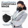 thumbnail image 3 of Mascarillas faciales KN95 LEVENIS, paquete de 100, transpirables y desechables, 3 of 7