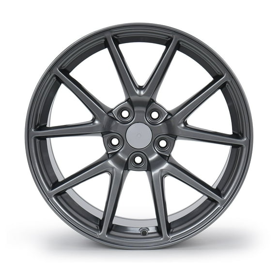 18" Wheel Rim 18x8.5-inch 5-Lug, for 2017-23 Model 3, Light Gun Grey Replacement Rim 96276