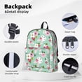 thumbnail image 4 of Goofa Bunny And Rose Printed Backpack,Laptop Backpack,Durable Anti-Theft Travel Work Backpack,Water-resistant Backpack, 4 of 9