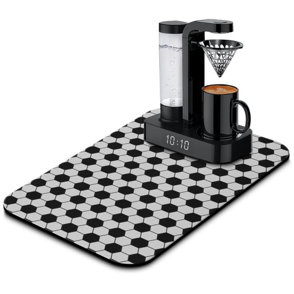 Baseball Dish Drying Mat, Softball Training Competition Absorbent Kitchen Mat, Play and Player Theme