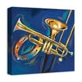 thumbnail image 2 of Creative Products Trumpet Trombone and Tambourine Painting 16 x 16 Canvas Wall Art, 2 of 5