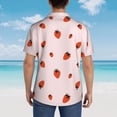 thumbnail image 4 of Fotbe Strawberry Camisa Hawaiana para Hombre Unisex – Camisa Casual de Verano con Botones de Manga Corta de Algodón y Lino,XX-Large, 4 of 7