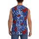 thumbnail image 4 of Fotbe Abstract Colorful Butterflies Men's Camiseta sin Mangas Estampada para Hombres, Playera Casual para Gimnasio, Entrenamiento, Playa-Medium, 4 of 7