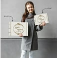 thumbnail image 3 of Darling Souvenir Personalized Engraved Laser Cut Wedding Guest Book Wooden Cover Sign-in Book Registry Guestbook Scrapbook-VT, 3 of 7