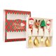 thumbnail image 3 of Juego de 4 tenedores y cucharas navideñas, vajilla navideña, decoración navideña, caja roja dorada, 3 of 9