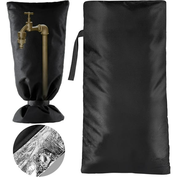 Outdoor Faucet Cover for Winter, NOGIS 20"Lx8"W Large Hose Cover Socks Outside Garden Faucet Antifreeze for Freeze Protection Insulated Long Water Spigot Cover Reusable Waterproof