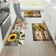 thumbnail image 2 of YIMEIS Thankful Grateful Blessed Machine Washable Non-Slip Rubberback Indoor Runner Rug/Area Rug for Kitchen, Hallway, Kitchen, Entryway, Bathroom, 2 Piece Set - 16''*24''/47''*18'', 2 of 10