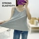 thumbnail image 5 of Camiseta sin mangas plisada sexy con cuello en V y corte holgado para mujer con talla grande, 5 of 6