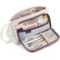 thumbnail image 3 of Trousse à Crayons en Toile Pochette de Rangement Porte-Stylos Grande Capacité Simple Coloré, 3 of 4