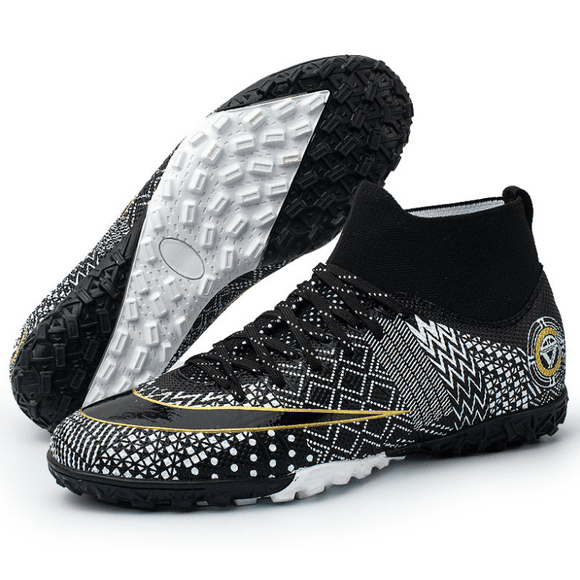 Men and women High-top soccer shoes kids broken nails grass sport training football boots shoes for boys and girls