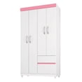 thumbnail image 4 of ROPERO 4 PUERTAS LOTUS BLANCO/ROSA  SKAL LIVING, 4 of 11