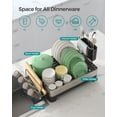 thumbnail image 4 of Estante para secar platos SONGMICS Premium de acero inoxidable UKCS030B01, 4 of 9