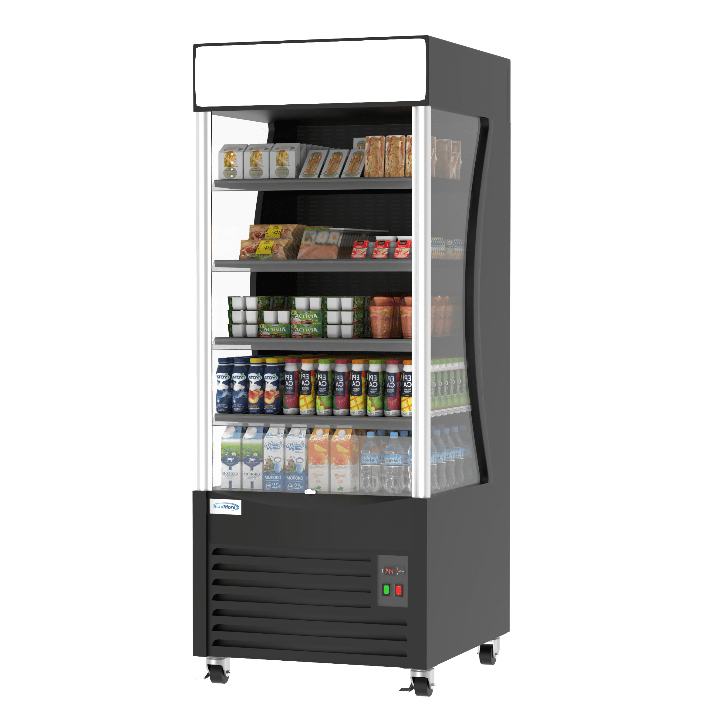 KoolMore 35 in. Open Air Grab and Go Refrigerator 18 Cu Ft.