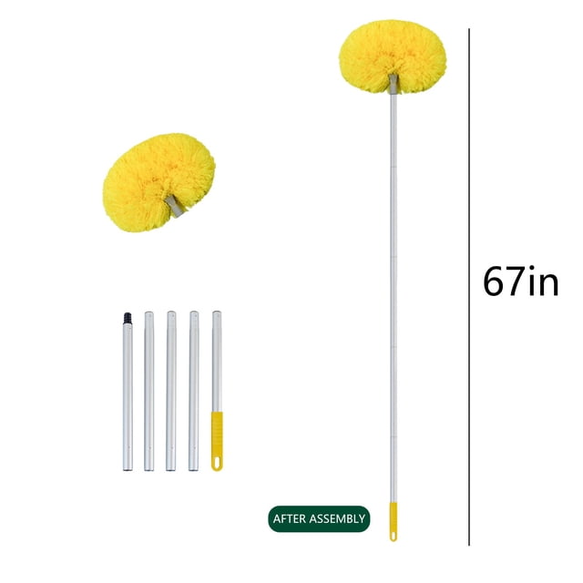 Clearance! Rewenti Microfiber Duste Ceiling Fan Duster Dusters for Cleaning Microfiber Duster with Extension Pole 67 Inches Duster for Cleaning Ceiling Fan High Furniture