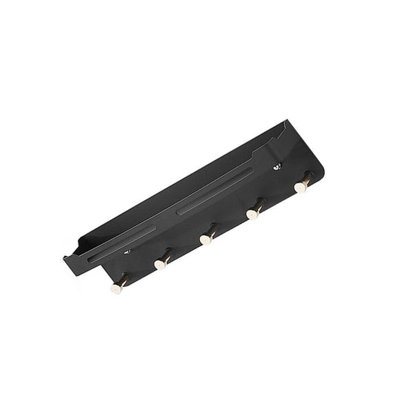 Bearachild Estante de pared de acero inoxidable sin taladros, colgador de Gel de ducha multifuncional para ropa, estantes autoadhesivos Almacenamiento y organización del hogar Oro negro