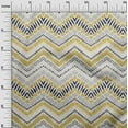 thumbnail image 3 of oneOone Georgette Viscose Yellow Fabric Ikat Sewing Craft Projects Fabric Prints By Yard 42 Inch Wide, 3 of 5