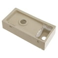 thumbnail image 6 of 14.5x7 Inch Porcelain White Bathroom Ceramic Sink Rectangular Wall Mount Small Sink, Right Pre-Drilled Faucet Hole, 6 of 7