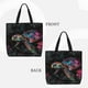 thumbnail image 2 of Fotbe Colorful Plant Turtle A Bolsa Tote con Estampado para Mujer, Bolsos con Cremallera, Bolsa de Hombro Casual de Gran Capacidad con Bolsillos Internos, 2 of 7