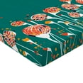 thumbnail image 2 of Ambesonne Colorful Fitted Sheet, Modern Spring Flowers, Twin XL Size, Multicolor, 2 of 3