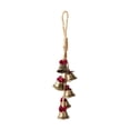 thumbnail image 2 of Christmas Jingle Bells Hanging Garland with Vintage Metal Bells & Rope Bows for Tree Door Wall Farmhouse Decor, 2 of 6
