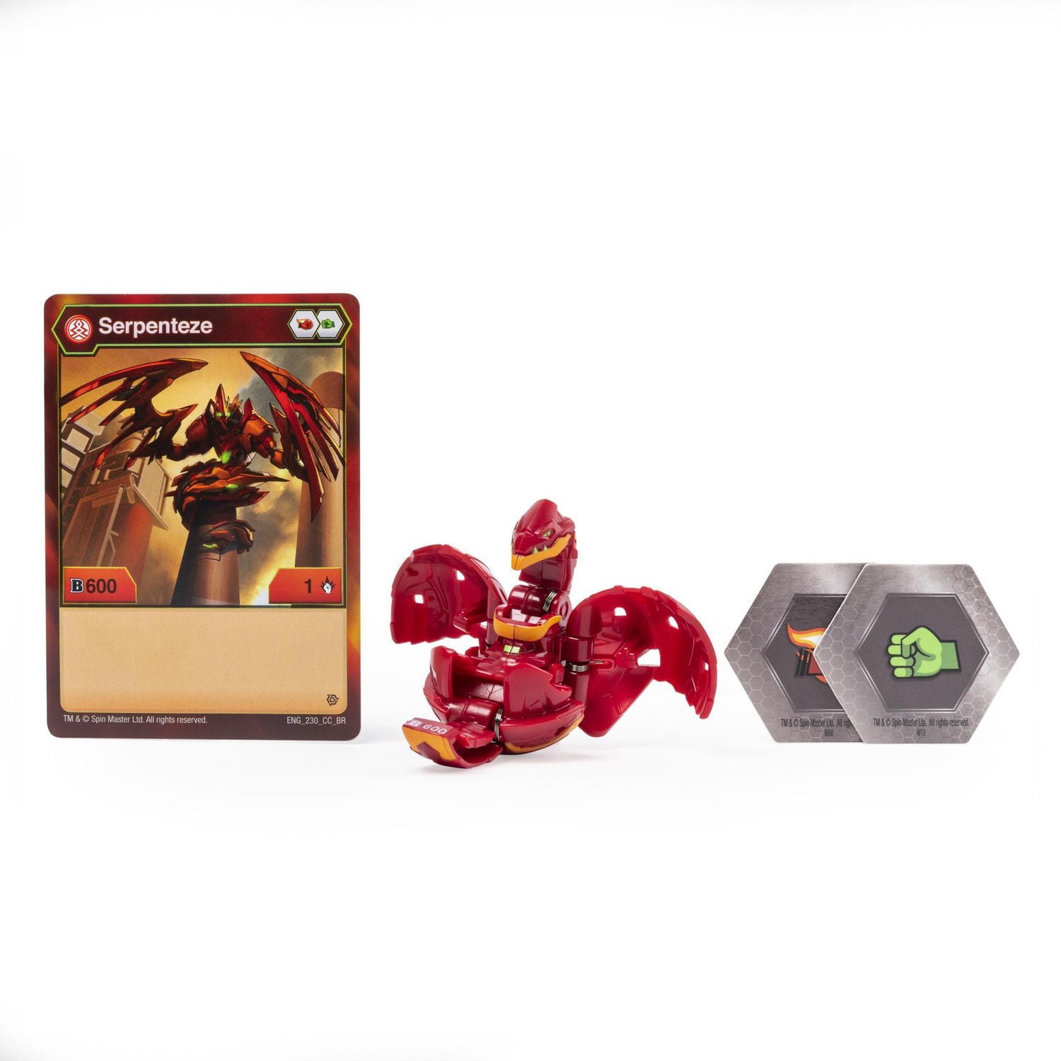 Bakugan, Pyrus Serpenteze, Créature transformable à collectionner de 5 cm, à partir de 6 ans