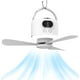 thumbnail image 1 of Ventilador de techo geonfi inalámbrico portátil con mando a distancia de 10040 mAh, color blanco, 1 of 8