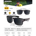 thumbnail image 4 of Gafas de sol polarizadas Rosemal UV400 TR90 para mujer y hombre, 4 of 9