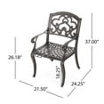 thumbnail image 4 of Cloud - Back Aluminum Chairs / Provide Comfort for Patio Meals, 4 of 6