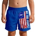 thumbnail image 2 of BOOMNY 250 Anniversary Usa Baby Boys Shorts Elastic Waist Beach Shorts for Kids Independence Day Patriotic Usa Flag Graphic Childrens Summer Dailywear, 2 of 5