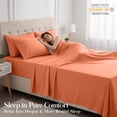 thumbnail image 6 of Lux Decor Full Size Bed Sheets - 6 Piece Ultra-Soft Microfiber Sheets Set, Deep Pocket Fitted Sheet, Flat Sheet & 4 Pillowcases, Breathable Hotel Luxury, OEKO-TEX Certified, Coral, 6 of 10