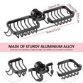 thumbnail image 2 of Faucet Sponge Holder for Kitchen Sink  Detachable Metal Faucet Storage Rack with Hooks  for Kitchen Bathroom, 2 of 9