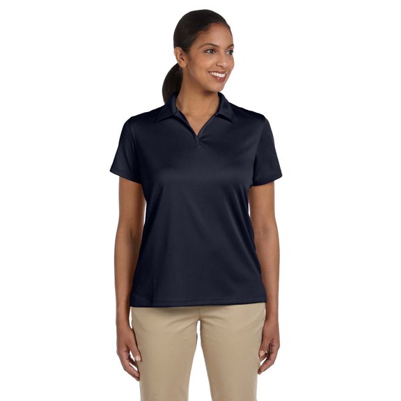 Harriton Womens Double Mesh Sport Shirt M353W X-Large Navy