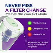 PUR 10-Cup Water Pitcher Filtration System, 10.2 W x 10.6 H x 6.8 L, Lime, PPT001L