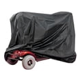 thumbnail image 2 of Funda negra resistente para motocicleta y scooter de movilidad, impermeable y con protección solar. 140 x 66 x 91 cm, 2 of 9