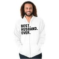 thumbnail image 3 of Best Husband Ever Trophy Hubby Gift Men's Big & Tall Graphic Zip Up Hoodie Brisco Brands 3X, 3 of 5