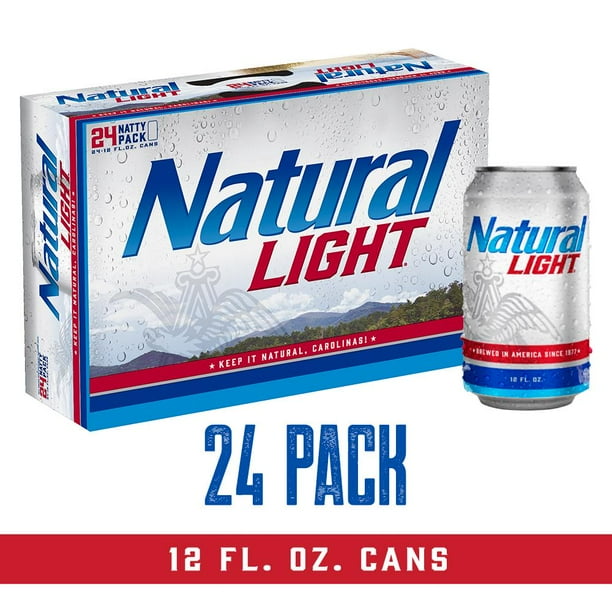 Natural Light Beer, 24 Pack Beer, 12 FL OZ Cans