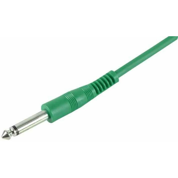 PULSE - 6.35mm (1/4") Mono Jack to Jack Guitar Lead, 6m Green