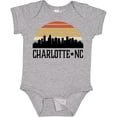 thumbnail image 3 of Inktastic Charlotte North Carolina Skyline Boys or Girls Baby Bodysuit, 3 of 5