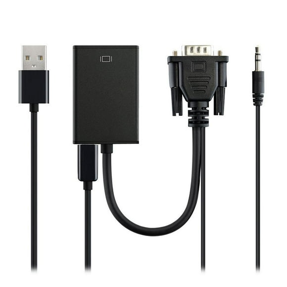 Cameland Vga Male To Hdmi Output 1080P Hd+ Audio Tv Av Hdtv Video Cable Converter Adapter
