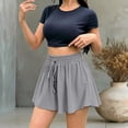 thumbnail image 2 of ZHOGXU Stylish Mini Skirts For Womens Solid Color Summer A Line New Clothes 2026, 2 of 5