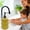 Yellow, variant on Ke1Clo Glass Press-Top Lotion Bottle, Empty Shampoo Body Wash Dispenser for Bathroom, Reusable Liquid Soap Refill Container, 17x8cm, Yellow