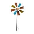 thumbnail image 3 of de viento con flores para césped, adorno de viento, con estaca, decoración de jardín para patios, exteriores y porches., 3 of 9