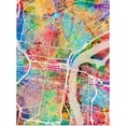 thumbnail image 1 of Great BIG Canvas | Rolled Michael Tompsett Poster Print entitled Philadelphia Pennsylvania Street Map, 1 of 4