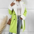 thumbnail image 6 of Sexlip Womens Plus Size Winter Coats Warm Sherpa Fleece Lined Jackets Hooded Parka Faux Suede Pea Coat Outerwear Green XXXL, 6 of 9