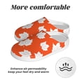 thumbnail image 6 of KLL Bright Autumn Leaves Charm Pattern Adult Unisex Cozy Slippers,Fuzzy Slip-on Slippers TPR Sole Slippers Comfort Plush Home Footwear for Indoor & Outdoor-39/40, 6 of 7