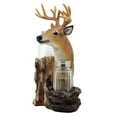 thumbnail image 2 of Ebros Rustic Woodlands Wild Deer Big Buck Bust Salt & Pepper Shakers Holder, 2 of 7