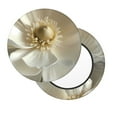 thumbnail image 2 of Balery Elegant Ivory Flower Fundas de asiento para taburete de bar redondo de tela de terciopelo ajustables que protegen de arañazos y manchas para sillas de 14 a 17 pulgadas.-14 inch, 2 of 7
