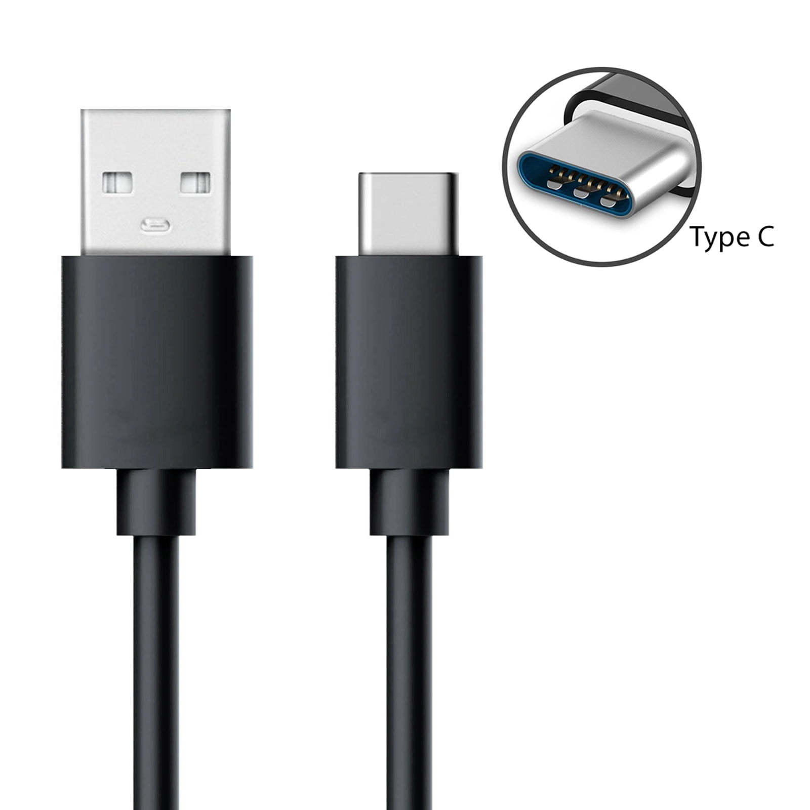 Xiaomi Mi6 & Max 2 and for Galaxy S8 & S8 LYNHJCData Cable Fast Charging line 1m 5A Wires Woven USB-C/Type-C to USB 2.0 Data Sync Quick Charger Cable Huawei P10 & P10 Plus/Oneplus 5 / LG G6