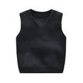 thumbnail image 3 of 121,Kids Boys Girls V Neck Vest Sweater Sleeveless Warm Knitted Pullover Knitwear Tops For School Season Ages 6M To 4Y, 3 of 6